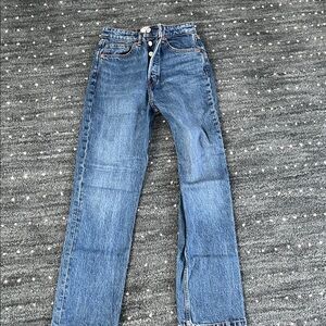 Reformation Cynthia Stretch high rise straight jeans